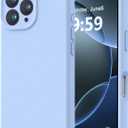 LOVE 3000 Designed for iPhone 16 Pro Max Case, Premium Silicone with [Soft Anti-Scratch Microfiber Lining] Shockproof Protective Phone Case for Men Women Girls 6.9", Light Blue