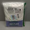 MIULEE White Privacy Sheer Curtains That Let Light in 84 Inches Long Non-See-Through Semi Sheer Curtains Light Filtering Window Curtains Drapes for Living Room Bedroom 2 Panels Set