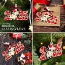 HEXMOZ Dog Christmas Ornaments 2025 - Funny Dog Ornament for Christmas Tree - Dogs Lover Gifts for Women, Mom Lady, Dogs Owners, Pet Lovers - 2 Layers Acrylic Wood Xmas Decorations