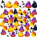 Honoson 36 Pcs Halloween Mini Rubber Ducks Bulk Rubber Duck Bath Toy for Birthday Gifts Shower Party Favors Activity Birthday Decoration Rewards