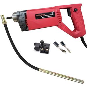 850W Handheld Electric Concrete Vibrator Vibrating Power Tool, Air Bubble Remover, 4.9 feet Flex Hose Immersion Shaft