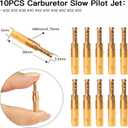40PCS Carburetor Main Jet Slow Pilot Jet Kit for PWK Keihin OKO CVK Crab,Replace #SCL-2018090002-ZH-T-01/02 SCL-2018090001/03-ZH-T-01