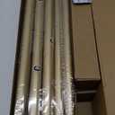 2 Pack Heavy Duty Curtain Rods for Windows 72 to 144 Inch, 1 Inch Gold Curtain Rods Set of 2 Pack for Outdoor, Farmhouse, Bedroom, Adjustable Easy Install Drapery Rod (A2,Gold,30"-150"-2Pack)