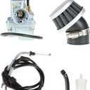 labwork Carburetor Carb with Air Filter Replacement for Yamaha PW80 Y-Zinger Dirt Bike 1983-2006