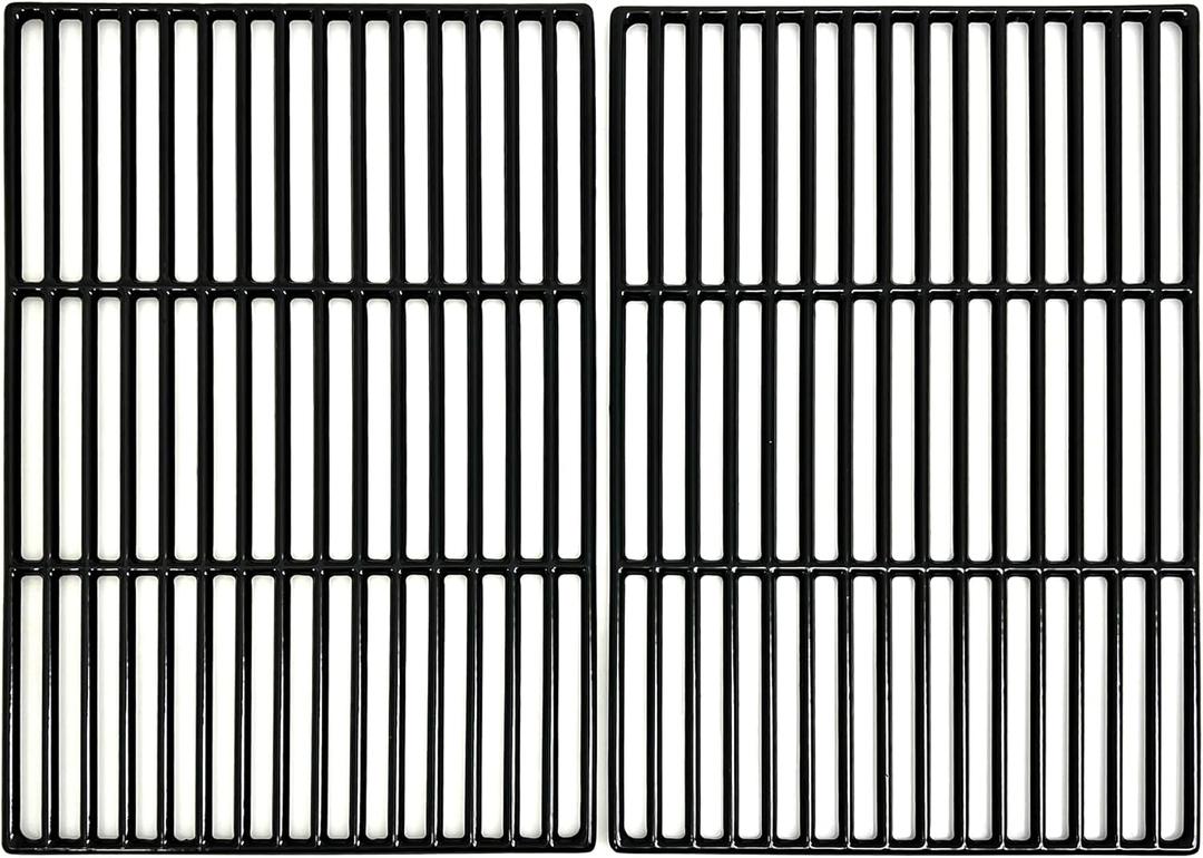 Direct store DC103 Cast Iron Cooking grid Porcelain Coated 11 3/4 x 16 15/16" fits for Brinkmann 810-2500, 810-2500-0, Pro Series 2500/2600, Grill Chefs, Grill Zone and other Gas Grills, Set of 2