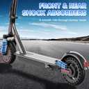 Aovowheel Electric Scooter for Adults, 10'' 500W Motor, Max 23 Miles Range, 19 Mph Top Speed with Dual Suspension, Portable Folding E-Scooter for Commuting, Electric Scooter