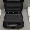 OVENTE Electric Panini Press Grill with Nonstick Plates, LED Indicator Lights, Thermostat Control, Cool Touch Handle, Compact Sandwich Maker Perfect for Cooking Breakfast, Snacks & More, Black GP0401B