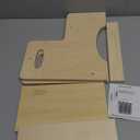 Wooden Toddler Step Stool for Kids, Two Step Stool with Non-Slip Pads & Handles, Potty Training Stool for Bathroom Sink, Toilet, Kitchen, Bedroom (Natural)