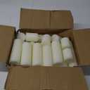 18 Pcs Ivory Pillar Candles Bulk Set2x3 2x6 2x8 Inch - 12 Each SizeHurricane CandlesDripless Unscented SmokelessGives You a Better Atmosphere When Organizing Wedding or Event Party.