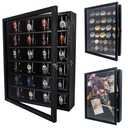 FramePro Shadow Box Frame Display Case 12x16 with Removable Shelves, Deep Memory Box Trinket Knick Knack Shelf Cabinet for Collector, Keepsake Coins Military Medals Wedding Flowers Black