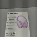 Wentronic Wireless Bluetooth 6.0 Headphones Over Ear Headphones with Sound Quality Bluetooth Headphones - Violet