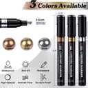 LET'S RESIN Liquid Mirror Chrome Metallic Markers 3 Colors,Reflective Gloss