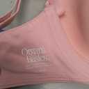 Organic Basics Women's Flex Scoop-Neck Cotton Bralette, Rose Wood, X-Small