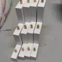 2Pcs Wood Cake Pop Stand, White Lollipop Holder 3 Tier with Twist Ties Lollipop Sticks, 17 Holes Sucker Display Riser for Dessert Table of Wedding Birthday Party