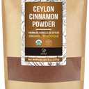 2 x Soeos Organic Ceylon Cinnamon Powder, 8oz (227g), Premium Ground Cinnamon, Non-GMO, Gluten-Free, Freshly Packed