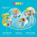 Intex Gator 6.6' x 5.6' x 4" Outdoor Inflatable Kiddie Pool Water Play Swim Center