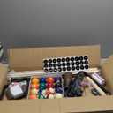 95pcs Pool Table Accessories Set - Balls, Triangle, Rack, Cue, Chalk, Tips, Stickers, Cloth, Brush & Cleaner Set