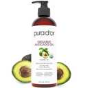PURA D'OR ORGANIC Avocado Oil (16 Oz) 100% Pure & Natural USDA Certified Cold Pressed Carrier Oil For DIY Beauty, Non-Greasy, Unscented, Hexane Free Liquid Moisturizer - Face Skin & Hair - Men & Women