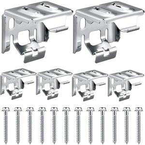 Jetec 6 Pieces Mini Blind Brackets Bracket for Window Blinds, with Screws