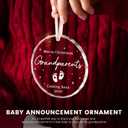 2 x First Time Grandparents Gifts - Christmas Ornaments, Baby Pregnancy Announcement, New Grandma Gift Ideas - Baby Announcements (2024)