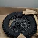 90/100-14 Rear Wheel Tire and Rim Inner Tube with 15mm Bearing Assembly For Dirt Pit Bike (90/100-14(15mm inner bearing))