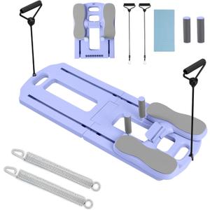 Pilates Reformer Set, Multifunctional Abdominal Board, Portable Ab Core Trainer, Foldable Pilates Reformer Board for Home - Blue