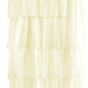 Tadpoles Multi-Layer Tulle Curtain Panel, Ivory, 63 Inch 2 Pack