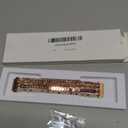 Lerobo Beaded Bracelet Band Compatible with Galaxy Watch 7/6/5/4/Active 2 40mm 44mm/Watch 4 Classic 42mm 46mm/6 Classic 43mm 47mm/5 Pro 45mm, Women Girl 20mm Handmade Fashion Stretchy Watch Band (Small, Rosegold)