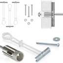 CondoMounts MSK9002 Tiled Wall TV Mounting Kit | Granite | Marble | NO Stud Wall | Grab Bar | Home Accessories Mount | Holds 90lbs | Includes 4 Elephant Anchor Set & 1-Diamond Drill Bit