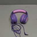 EarFun Kids Headphones Wired with Microphone, 85/94dB Volume Limit Headphones for Kids, Portable Wired Headphone with Shareport, Stereo Sound Foldable Headset for School/Tablet/iPad, Violet Pink