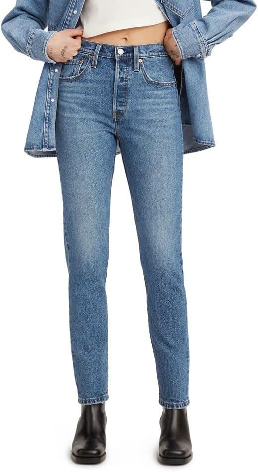 Levi's Women's 501 Skinny Jeans, (New) Medium Indigo Worn in, 29502-0228, 27