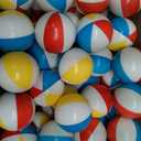 60 Pcs Beach Stress Balls Bulk 2.5" Mini Relief Stress Ball Pu Foam Squeezy Balls Summer Swimming Pool Game Toy Rainbow Beach Ball for Hawaiian Beach Birthday Party Favor School Carnival Reward