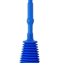Luigi's Sink Plunger Kitchen - Sink Plunger Bathroom - Drain Bathtub or Shower - Small and Powerful Clog Remover - Commercial Style "Plumbers Plungers" with Large Bellows - Blue - Small