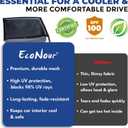 EcoNour Car Side Window Sun Shade (Pack of 2) | Stretchable & Breathable Car Window Screens for Complete Sun & Privacy Protection | Fits Most Truck, SUV and Minivan (XL 24" x 38")