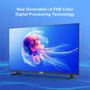TuTu 40 Inch FHD TV, 2K LED Small Flat Screen Non-Smart Television, Works with Apple TV, Fire Stick, Roku, Google, TiVo, Xumo, and Streaming Devices