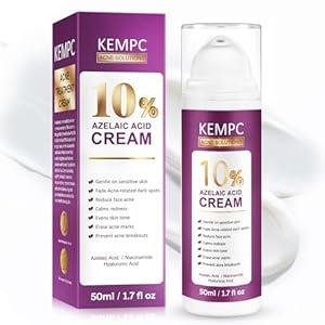 10% Azelaic Acid Acne Treatment for Face Hormonal/Cystic Acne Spot Treatment Cream | Redness Reducing Acne Moisturizer for Rosacea & Sensitive, Acne-Prone Skin | Teens & Adults, 1.6 oz, BBD: 08/15/2028