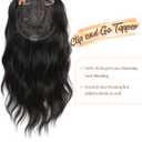 PANEWAY Hair Topper 16Inch Hair Toppers For Women with Thinning Hair 6.5x6.5 Ladies Wiglets Toppers Hair Pieces for Women - Dark Brown with Highlights