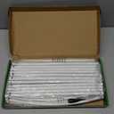 Adorox Metal Garden Arch Trellis for Climbing Plants 7.8ft Outdoor Arch Wedding Halloween Christmas Vine Trellis Pumpkin Archway Assemble Freely 2 Sizes White (White+Standard Tube)