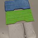 Reusable Replacement Pads Compatible with Shark Vac Pad VM252 VM251 VM200 VC205 VM250 VM200 VM200C VM190 VM250 QM250 VM190 VM200P12 Vacuum Mop Refills Upgraded Design of Dirt Chamber, 1+1+2 Pack (green+blue)