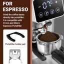 AMZCHEF Coffee Grinder, Coffee Bean Grinder for Home Use with Precise Grinding, LED Control Panel, Detachable Funnel Stand, Anti-static Design, 48 Grind Settings, Silver