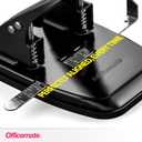 Standard 2 Hole Paper Punch, 30 Sheets Capacity, Black (90079)