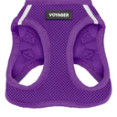 Pet Supplies Voyager Step-in Air Harness - All Weather Mesh, Reflective, No Pull Harness for Dogs, Cats - Secure with Hook & Loop Fastener, Buckle, Double D-Rings - Purple, S