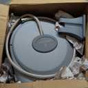 Giraffe Tools CW20 Retractable Garden Hose Reel 5/8" x 60 ft Heavy Duty Water Hose Reel, Swivel Bracket, Any Length Lock, Light Grey