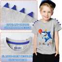 Dinosaur Birthday Boy T-Shirts Dino Birthday Shirts for BoysTolddlers Dinosaur B-Day Party T Shirt (Gray, XL)