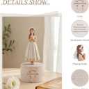 Storieme First Communion Gifts for Girls: 1st Holy Communion Decorations Keepsake Box with Rosary Cross Bracelet - Christian Religious Catholic Present for Baptism Confirmation