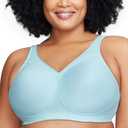 Glamorise Women's Plus Size MagicLift Seamless Sports Bra Wirefree 1006 (36D)