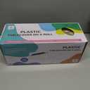 54IN X 320FT Plastic Table Cover Roll with Cutter Box, Cut to Size Plastic Table Cloths for Parties, Birthday, Disposable Tablecloth Roll for All Shape Tables (Gold, 54 Inch X 320 Feet)