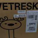 VETRESKA 18.1" Reindeer Cat Scratching Post, Two-Layer Soft Plush Platforms, Space-Saving Kitten Christmas Cat Scratch & Rest Furniture, Holiday Decoration