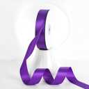 2 x MEEDEE Purple Ribbon 1 Inch Purple Satin Ribbon Lux Double Faced Satin Ribbons by 50 Yards Polyester Wrapping Ribbons for Crafts, Weddings, Flower Bouquet, Holiday Decorating