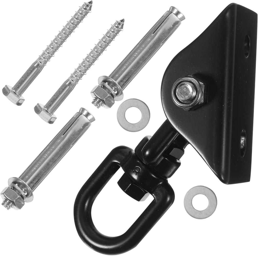 Hammock Hanging Kit Fixed Buckle Heavy Duty Carabiner Pad Eyes Plate Ceiling Hanger for Hanging Chair Hammock Swing Fixed Buckle